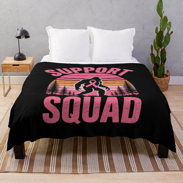 Item preview, Bigfoot Breast Cancer Support Squad Sasquatch Pink Ribbon designed and sold by KonstanKoraner.