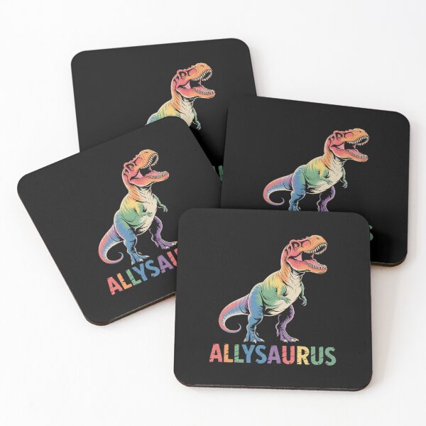 Item preview, Dinosaur Lgbt Gay Pride Flag Allysaurus  designed and sold by NewIdeasSArt.