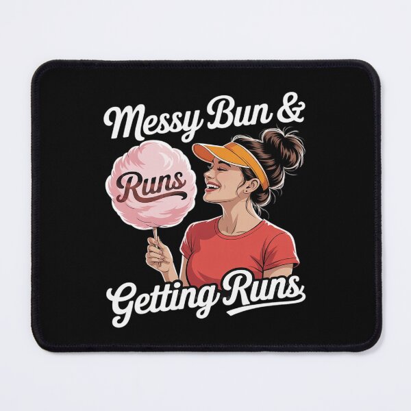 Item preview, Messy Bun & Getting Runs Baseball novelty Cotton Candy designed and sold by CultureSpec.