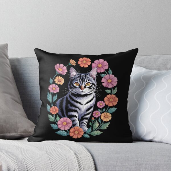 Item preview, Cat Flower Floral Cute Kitten Men Women Kids1  designed and sold by RoyTill0Art.