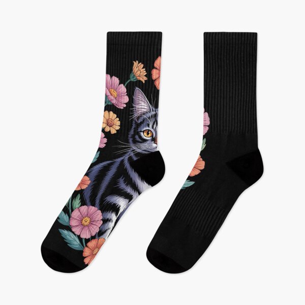 Item preview, Cat Flower Floral Cute Kitten Men Women Kids1  designed and sold by RoyTill0Art.