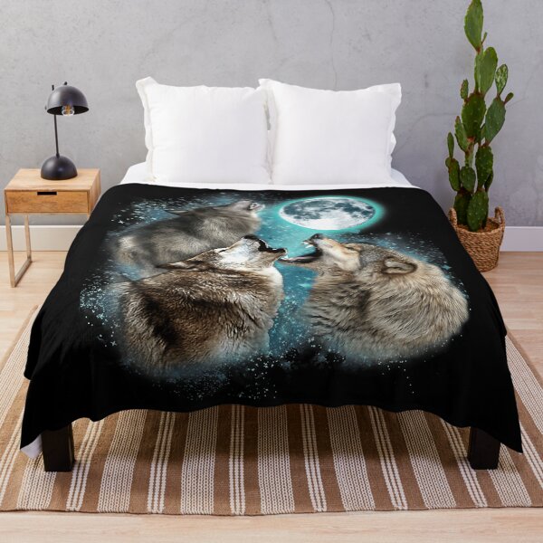 Item preview, 3 Wolf Moon Howling Wolf Head Funny Wolves For Men, Women designed and sold by Corneliusass.