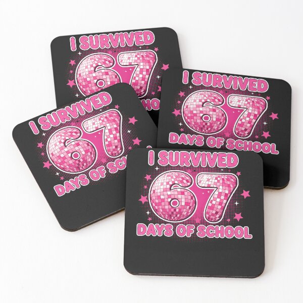 Item preview, I Survived 67 Days Of School Funny Retro 67 Meme Students designed and sold by TalalosART.