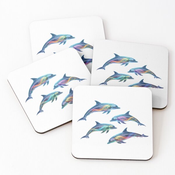 Item preview, Colorful Dolphin Anatomy Art designed and sold by GloriousArtSKD.