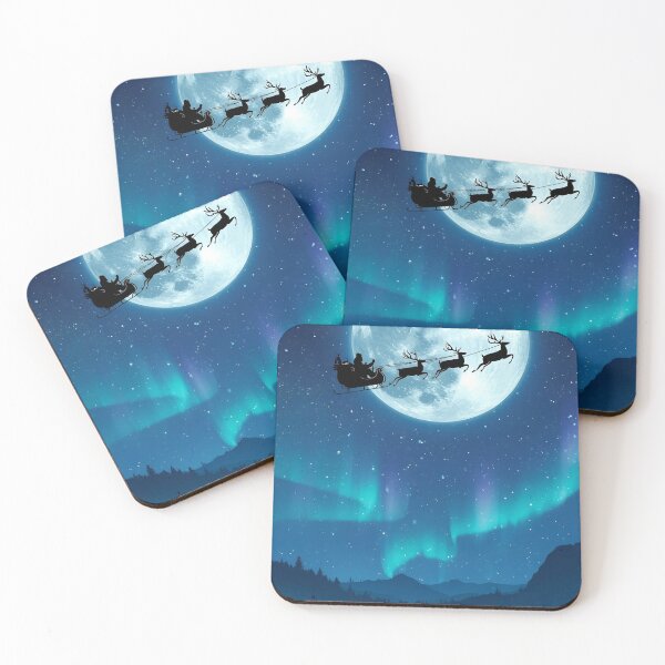 Item preview, Moonlit Santa Night Journey designed and sold by ChicTrendz.