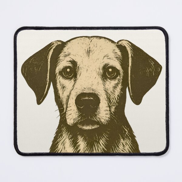Item preview, Adopt Don’t Abandon Dog Art – Vintage Rescue Pet Illustration artwork designed and sold by Mayankbalas1996.