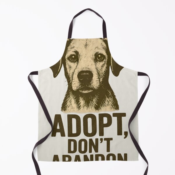 Item preview, Adopt Don’t Abandon Dog Art – Vintage Rescue Pet Illustration artwork designed and sold by Mayankbalas1996.