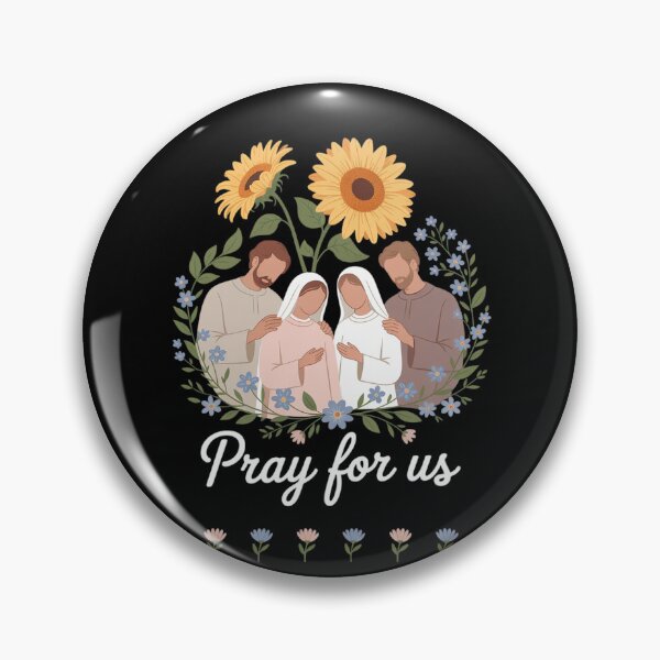 Item preview, Catholic Saints Floral Women Religious Men Women Kids  designed and sold by RoyTill0Art.