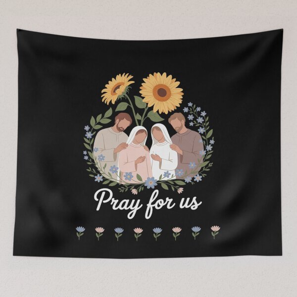 Item preview, Catholic Saints Floral Women Religious Men Women Kids  designed and sold by RoyTill0Art.