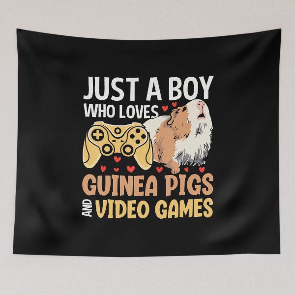 Item preview, Just A Boy Who Loves Guinea Pigs And Video Games designed and sold by BeulahJoseph.