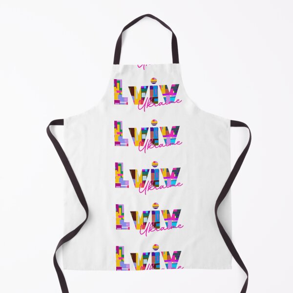 Item preview, Lviv, Ukraine, Vibrant Abstract City Typography Art designed and sold by Wanderful-roads.