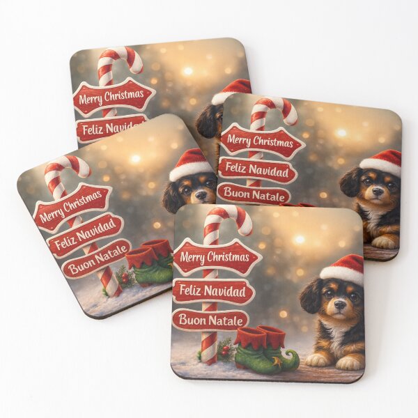 Item preview, Cute Cavalier Christmas Holiday Sign designed and sold by GivingJoy.