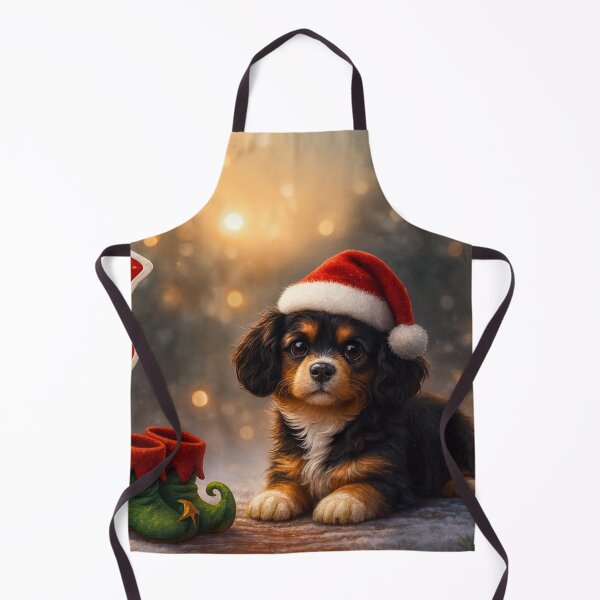 Item preview, Cute Cavalier Christmas Holiday Sign designed and sold by GivingJoy.