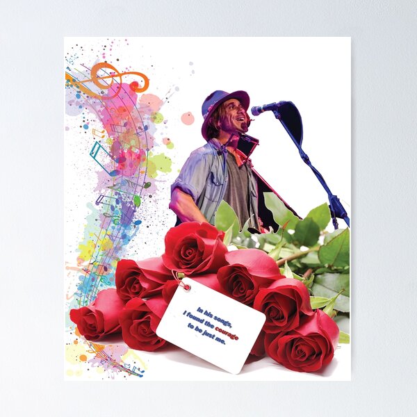Item preview, Bold Folk Music Quote Art – Flowers, Courage & Soulful Illustration designed and sold by GraphixKing999.
