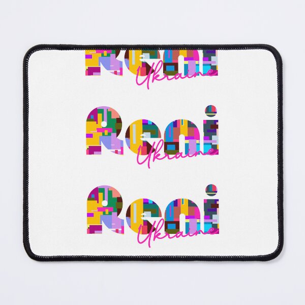 Item preview, Reni, Ukraine, Vibrant Abstract City Typography Art designed and sold by Wanderful-roads.