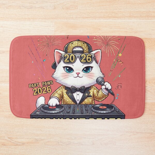 Item preview, Cool Cat DJ New Year 2026 Party | Funny Hip-Hop Kitten NYE Bash designed and sold by E-SarnEdge.