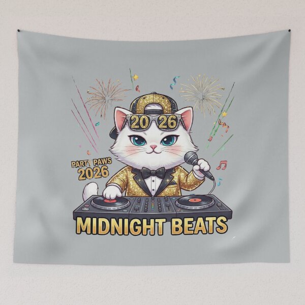 Item preview, Cool Cat DJ New Year 2026 Party | Funny Hip-Hop Kitten NYE Bash designed and sold by E-SarnEdge.