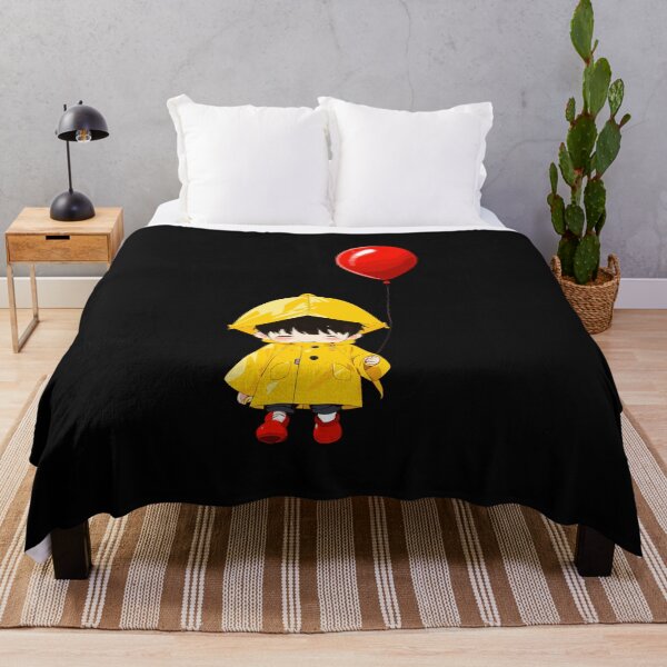 Item preview, smiling-cute-japanese-boy-yellow-raincoat-and-a-red-balloon designed and sold by mantra2023.