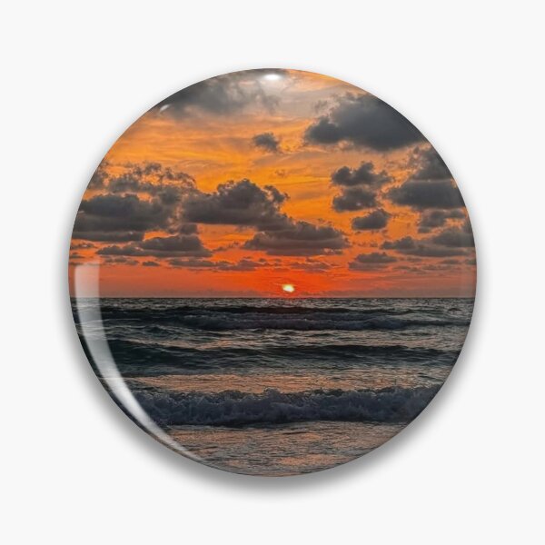 Item preview, Vibrant Sunset Malibu Rum Over Ocean Horizon designed and sold by Peachsocute.