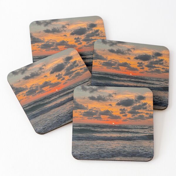 Item preview, Vibrant Sunset Malibu Rum Over Ocean Horizon designed and sold by Peachsocute.