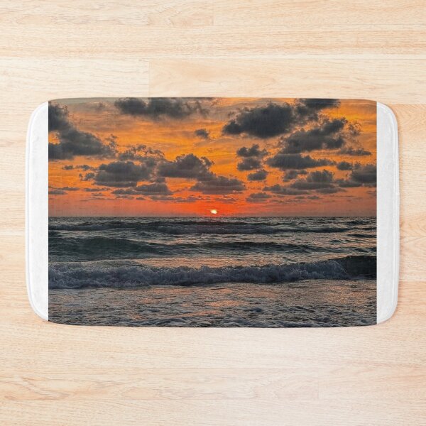 Item preview, Vibrant Sunset Malibu Rum Over Ocean Horizon designed and sold by Peachsocute.