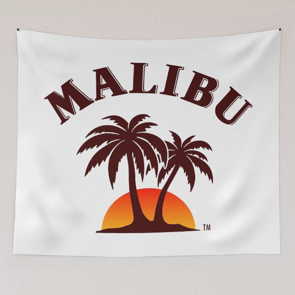 Item preview, Vibrant Sunset Malibu Rum Over Ocean Horizon designed and sold by Peachsocute.