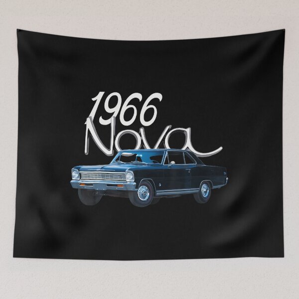 Item preview, 1966 66 Chevys Novas Classic Car Old School Muscle Blue Car  designed and sold by AmericaKub.