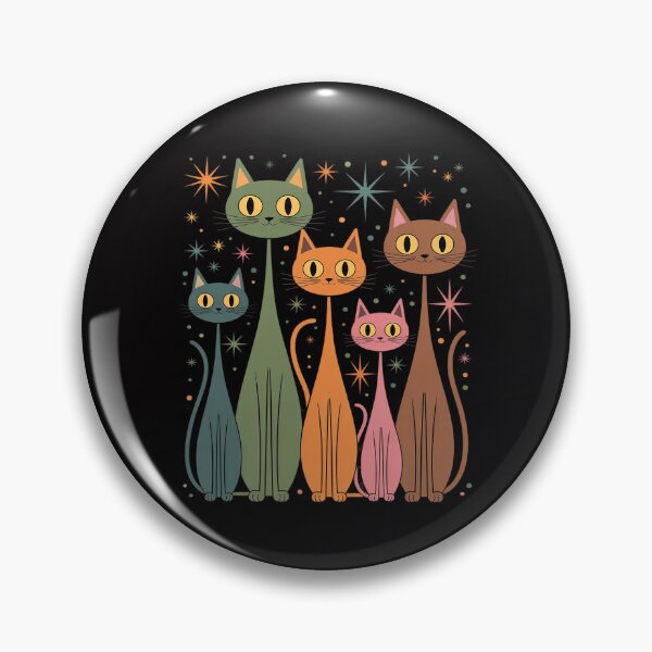 Item preview, Mid-Century Modern Look Atomic Age 50s 60s Cat designed and sold by CultureSpec.