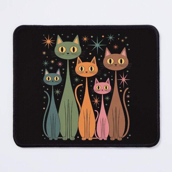 Item preview, Mid-Century Modern Look Atomic Age 50s 60s Cat designed and sold by CultureSpec.