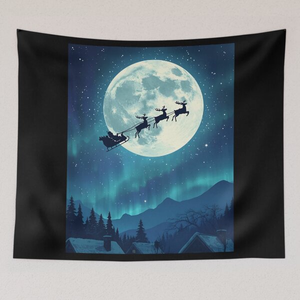 Item preview, Celestial Santa Moon Ride designed and sold by ChicTrendz.