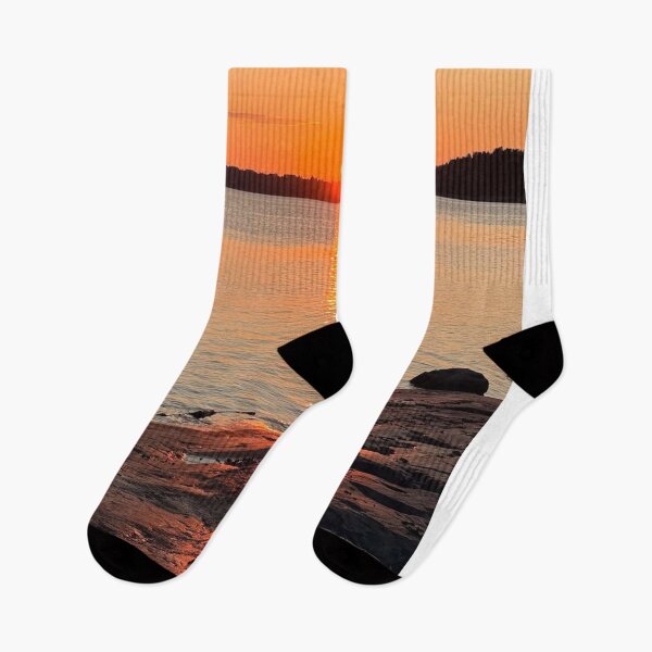Item preview, Sunset Reflection Ellie Goulding Over Calm Waters designed and sold by Peachsocute.