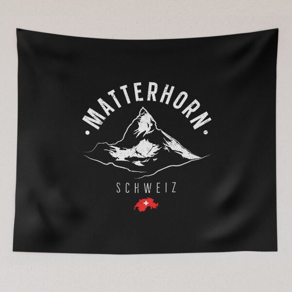 Item preview, Matterhorn Mountain Climbing Schweiz Switzerland Flag designed and sold by BeulahJoseph.