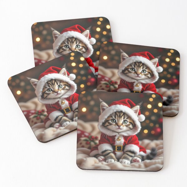 Item preview, Santa Kitten Cute Cat designed and sold by Simplybe1.