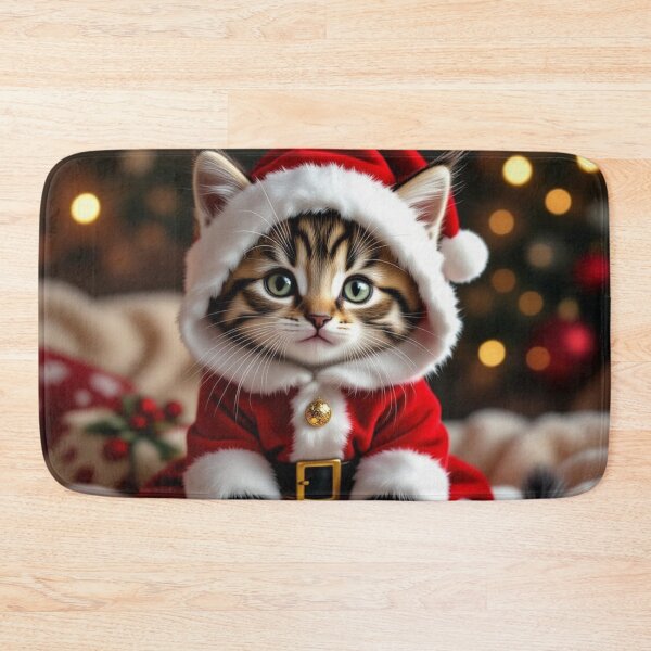 Item preview, Santa Kitten Cute Cat designed and sold by Simplybe1.
