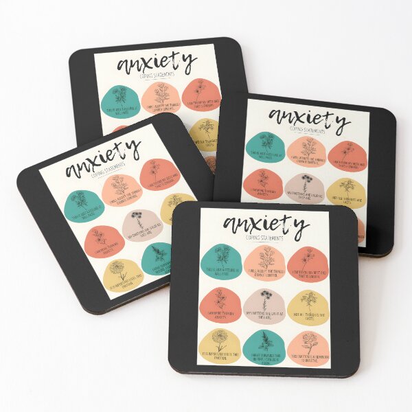 Item preview, Anxiety Coping Skill Statements For Mental Health designed and sold by ztduelmchaun.