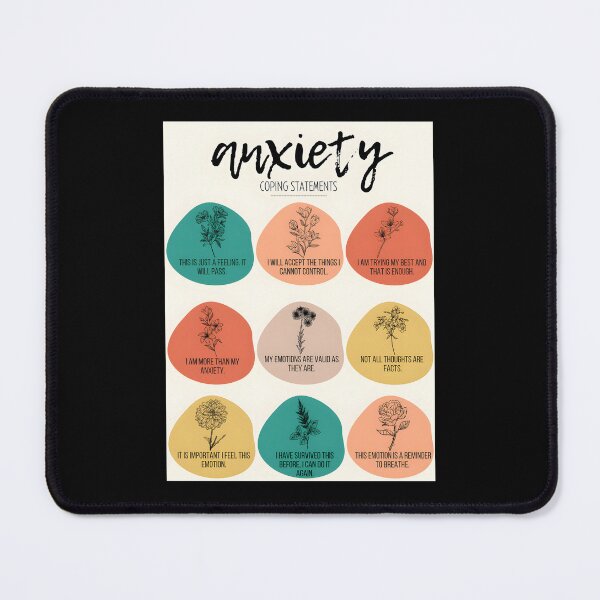 Item preview, Anxiety Coping Skill Statements For Mental Health designed and sold by ztduelmchaun.