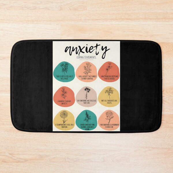 Item preview, Anxiety Coping Skill Statements For Mental Health designed and sold by ztduelmchaun.
