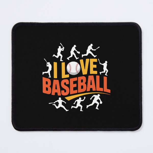 Item preview, I Love Baseball Silhouettes Passionate designed and sold by BeulahJoseph.