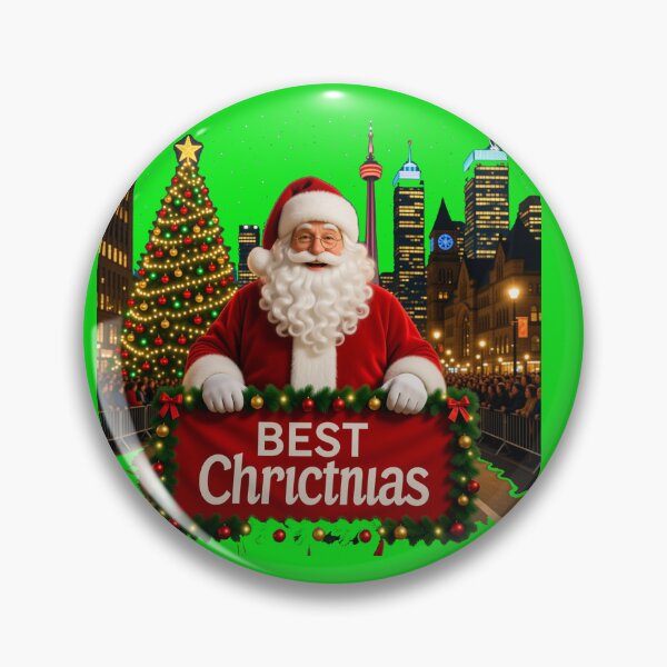 Item preview, Santa Claus Toronto City Parade – Best 3D Holiday Scene Label ,  designed and sold by PaintMeWorld.