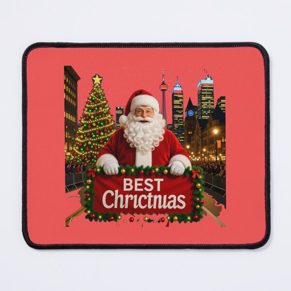 Item preview, Santa Claus Toronto City Parade – Best 3D Holiday Scene Label , designed and sold by PaintMeWorld.