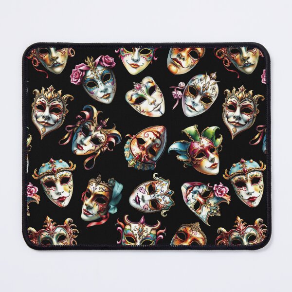 Item preview, Detailed Venetian Mask Pattern | Watercolor Style designed and sold by UnhingedBird.