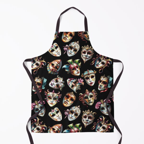 Item preview, Detailed Venetian Mask Pattern | Watercolor Style designed and sold by UnhingedBird.