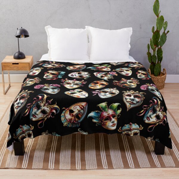 Item preview, Detailed Venetian Mask Pattern | Watercolor Style designed and sold by UnhingedBird.
