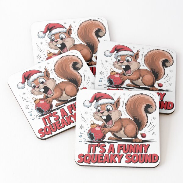 Item preview, Panic Mode Christmas Squirrel – Funny Squeaky Sound Holiday Meme Design designed and sold by WSPrintCrafter.