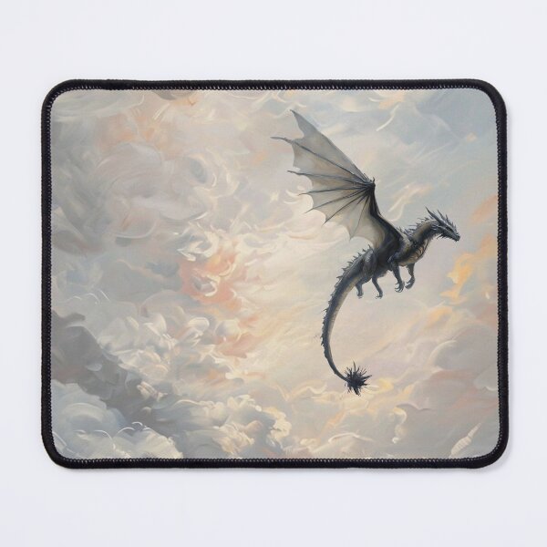 Item preview, Dragon fantasy print sunrise designed and sold by inkdrinkingdove.