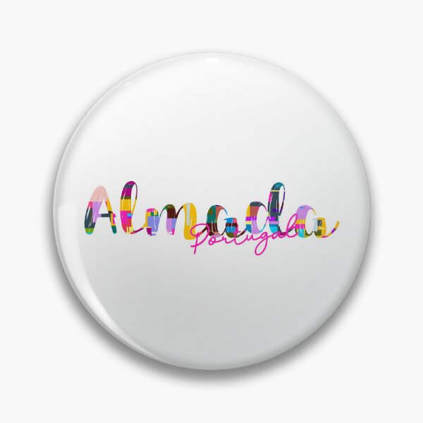 Item preview, Almada, Portugal, Vibrant Abstract City Typography Art designed and sold by Wanderful-roads.