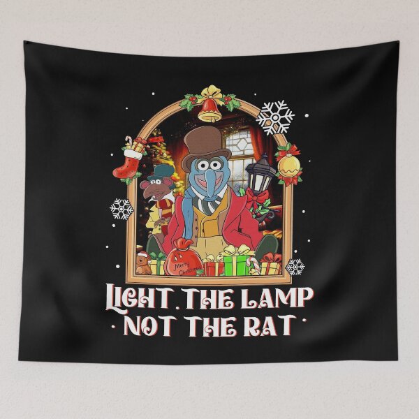Item preview, The Muppet Christmas Carol Light the Lamp Not the Rat Gonzo and Rizzo Rat Xmas Family Christmas Matching  designed and sold by Gala-Zae.