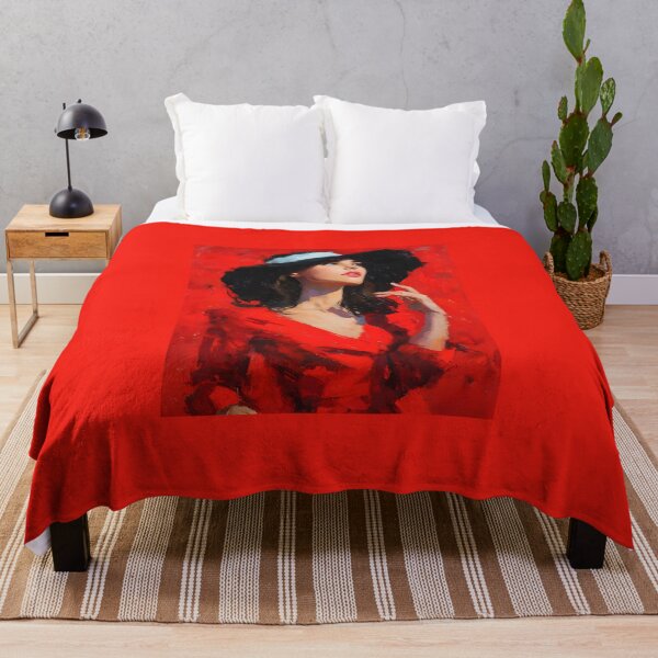 Aperçu de l'œuvre Portrait glamour de femme en rouge et noir créée et vendue par daila70.