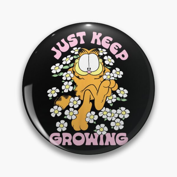 Item preview, Garfield Floral Positivity Vintage Cute Design designed and sold by Yareli Jonathon.