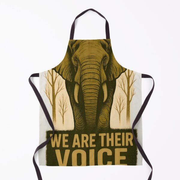 Item preview, We Are Their Voice – Elephant Wildlife Protection Awareness Art designed and sold by Mayankbalas1996.